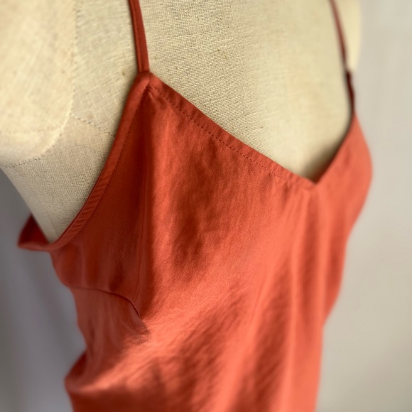 A new day terracotta silky slip dress - Picture 4 of 6